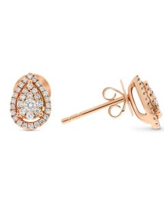 Pear Shape Diamond Earring