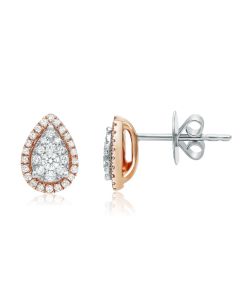 Pear Shape Diamond Earring