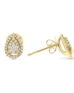 Pear Shape Diamond Earring