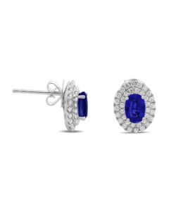 Oval Sapphire Earring