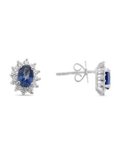Pear-shaped Sapphire Stud Earrings