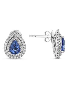 Pear Shape Sapphire Earring