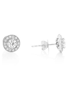 Round Diamond Earring
