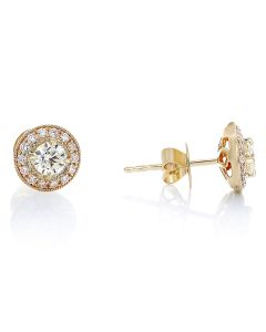 Round Diamond Earring