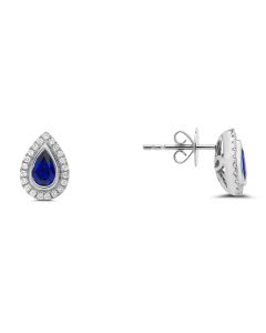 Pear Shape Sapphire Earring
