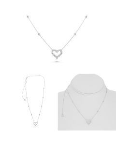 Heart Shape Diamond Necklace