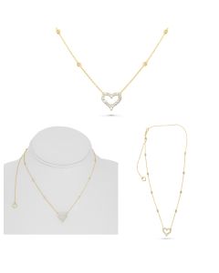 Heart Shape Diamond Necklace