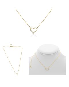 Heart Shape Diamond Necklace