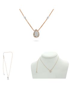 Pear Shape Diamond Necklace