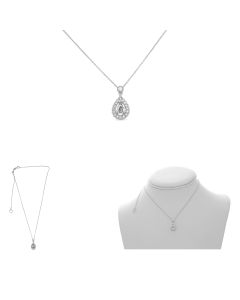 Pear Shape Diamond Necklace