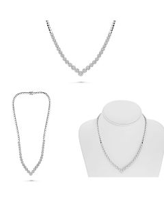 Partial Riviera Necklace with 4+ Carats Diamonds