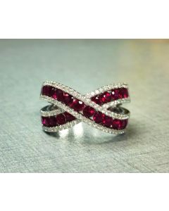 Mixed Shape Ruby Ring