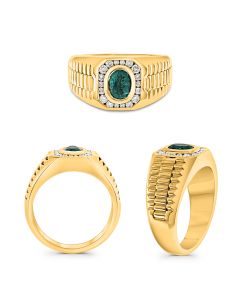 Oval Emerald Ring