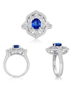 Oval Sapphire Ring
