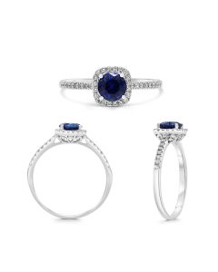 Cushion Sapphire Ring