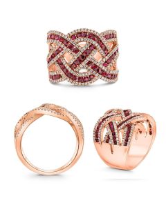 Mixed Shape Ruby Ring