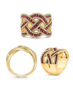 Mixed Shape Ruby Ring