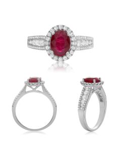 Oval Ruby Ring