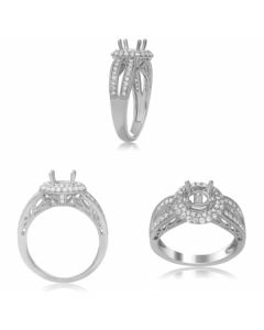 Milgrain Split Shank Engagement Setting