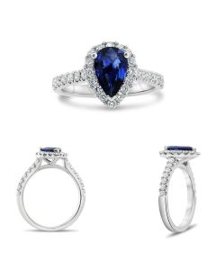 Pear Shape Sapphire Ring
