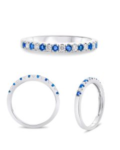Pave Sapphire & Diamond Band