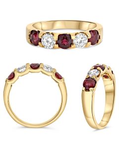 Round Ruby Ring