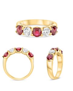 Round Ruby Ring