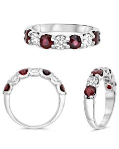 Round Ruby Ring