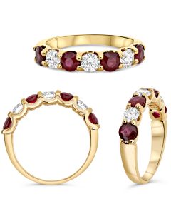 Round Ruby Ring