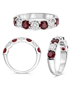 Round Ruby Ring