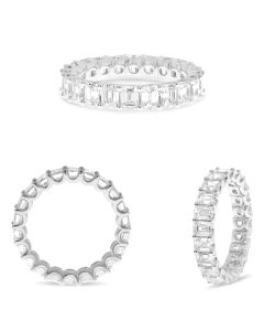 4+ Carat Diamond Eternity Band in Platinum