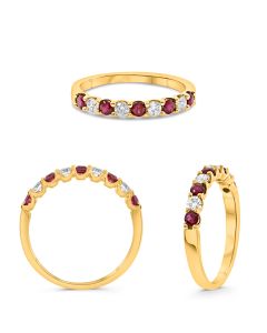 Round Ruby Ring