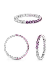 Round Pink Sapphire Ring