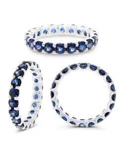 Round Sapphire Ring