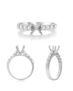 White Gold Prong Engagement Setting