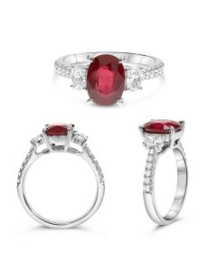 Oval Ruby Ring