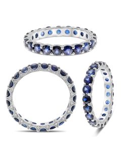 Round Sapphire Ring