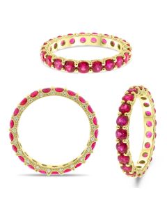 Round Ruby Ring