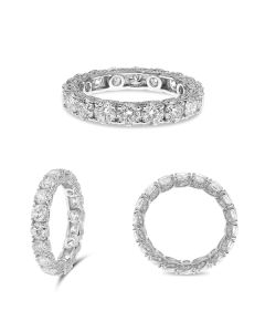 White Gold Diamond Eternity Ring 3+ Carats