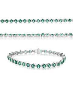 Oval Emerald Bracelet