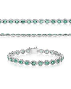 Oval Emerald Bracelet