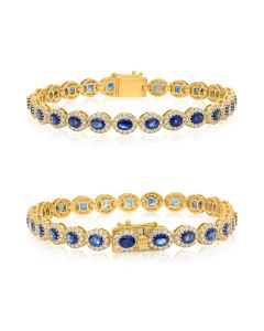 Oval Sapphire Bracelet