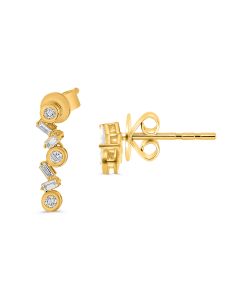 Pear Shape Diamond Earring