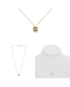 Baguette Diamond Necklace