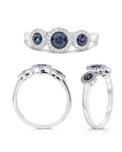 Round Sapphire Ring