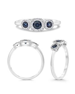 Cushion Sapphire Ring