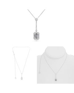 Baguette Diamond Necklace