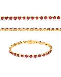 Round Ruby Bracelet