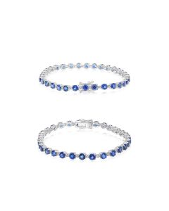Round Sapphire Bracelet