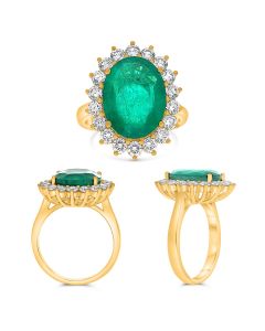 Oval Emerald Ring